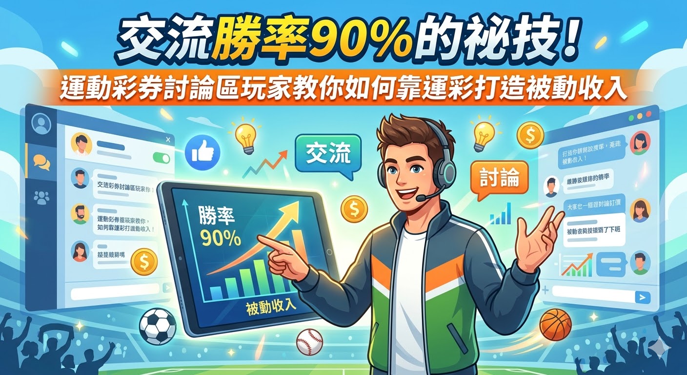 交流勝率90%的祕技！運動彩券討論區玩家教你如何靠運彩打造被動收入
